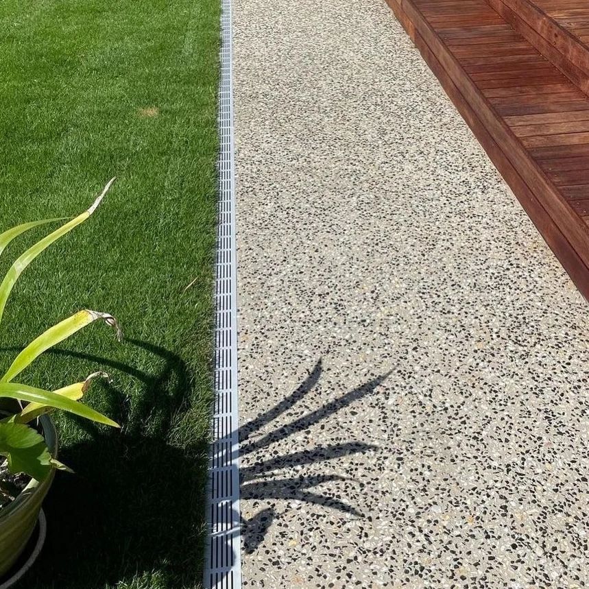 Ultra Drain in an outdoor living area